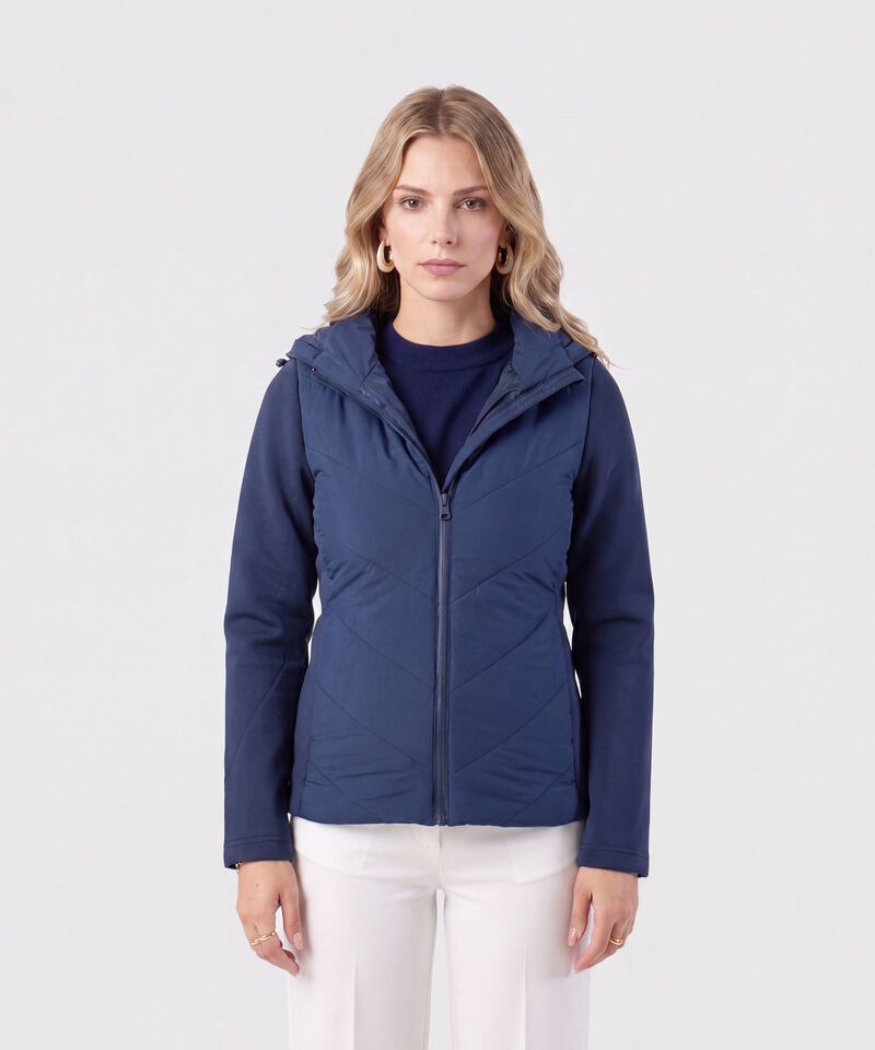 Chaqueta Acolchada Con Capota Para Mujer