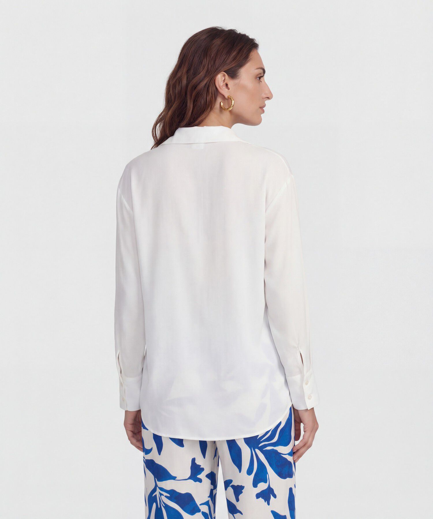 Camisa Unicolor Satinada 