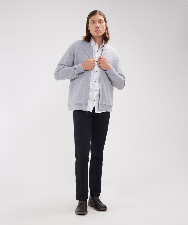 Buzo Bomber Tela Con Textura