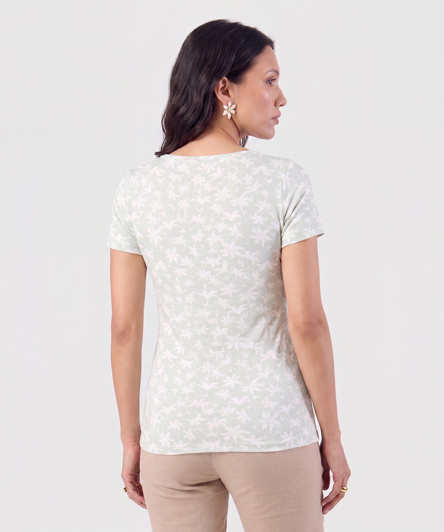 Camiseta manga corta estampada