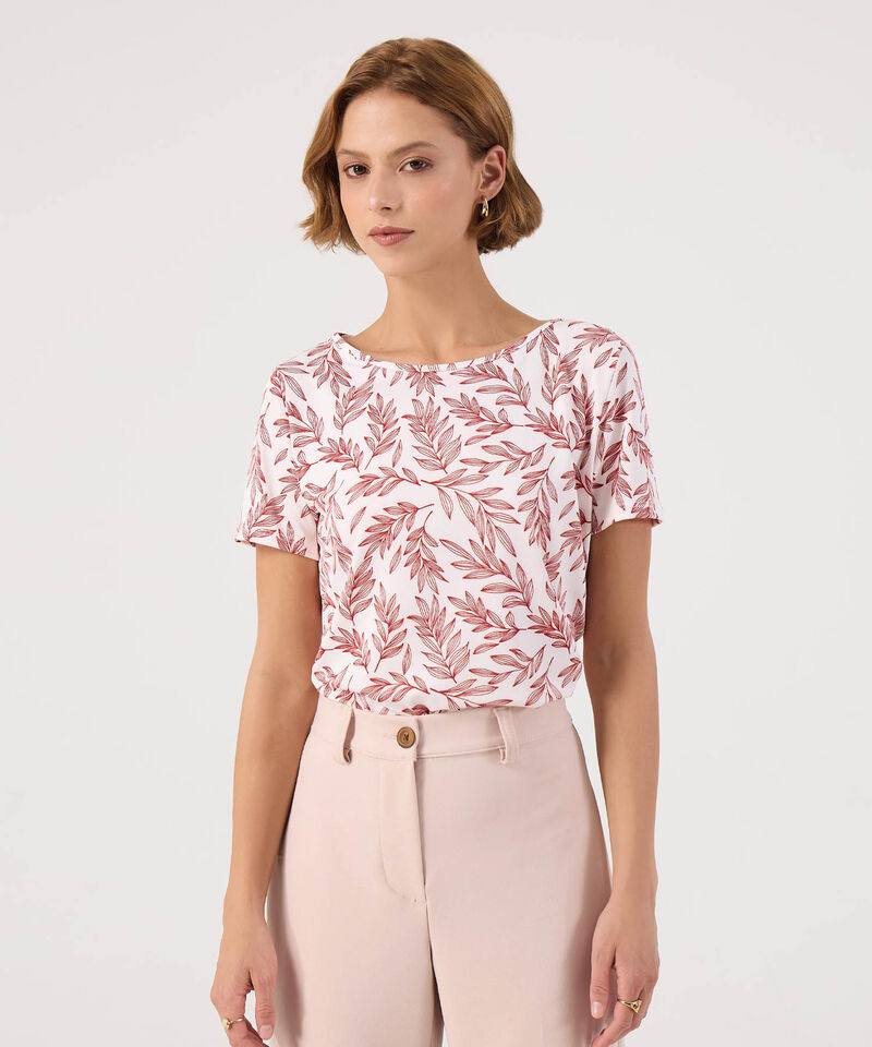 Camiseta manga corta estampada