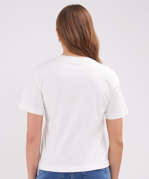 Camiseta Con Bordado Y Estampado
