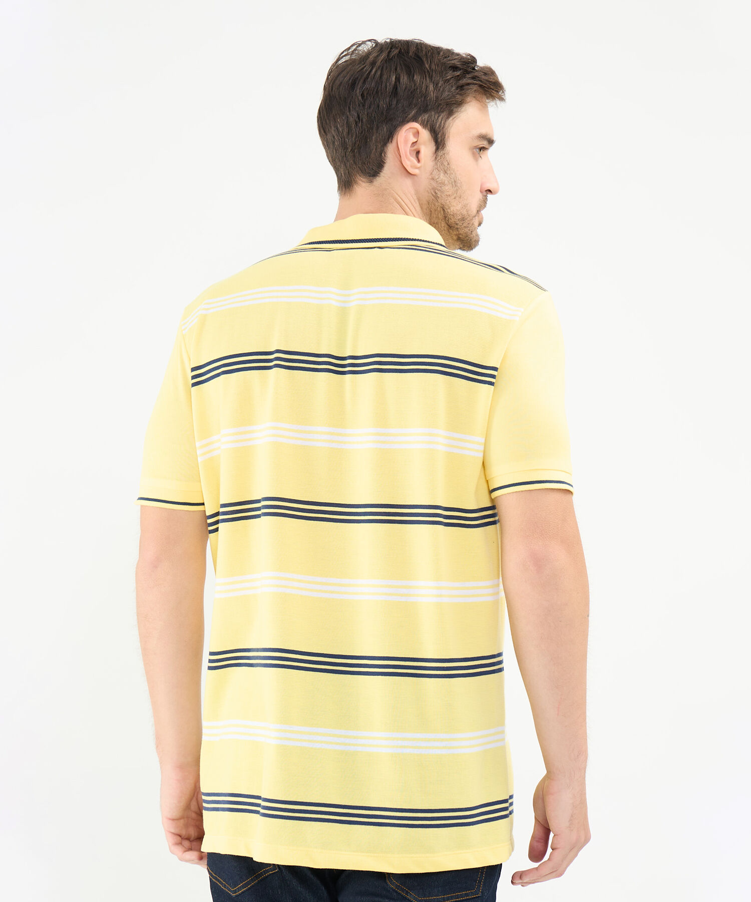 Polo Tejida con Franjas