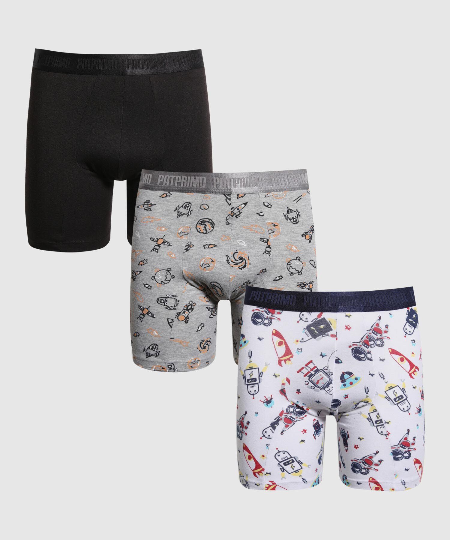 Pantaloncillo Pack X3 Boxer Medio En Algodón