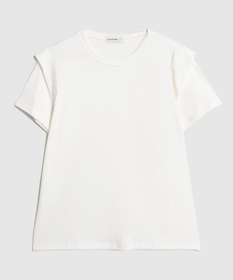 Camiseta Para Mujer Hombro Caído Minimalista y Versátil