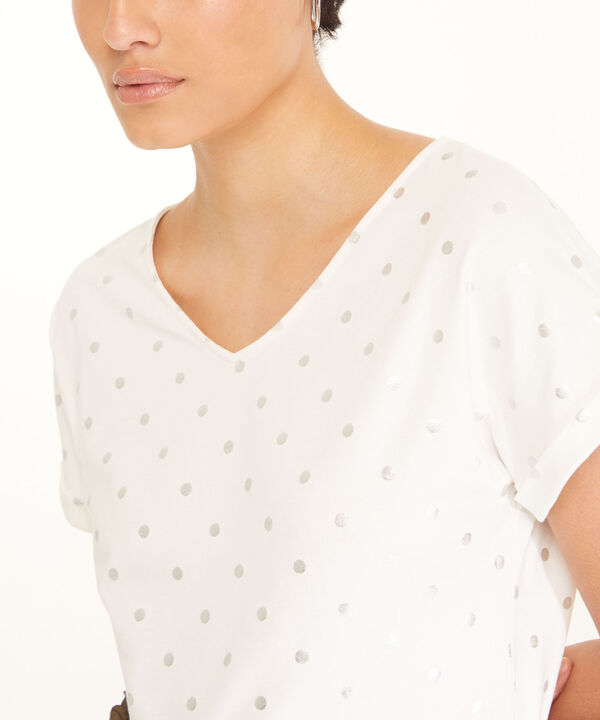 Camiseta Estampado de Puntos image number null
