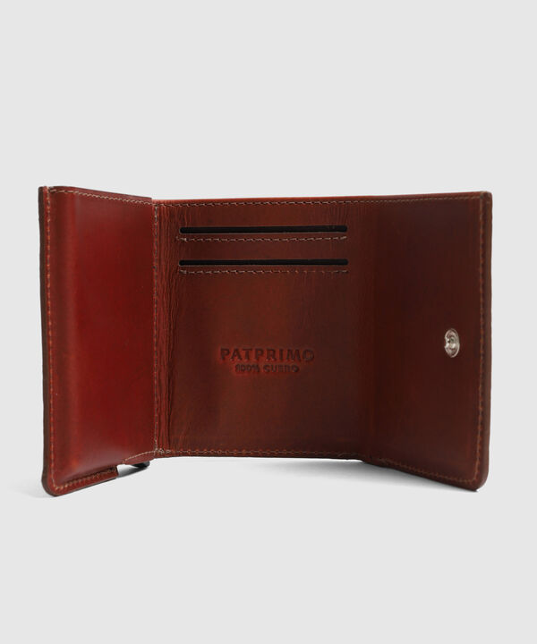 Billetera Compacta Unicolor Hombre