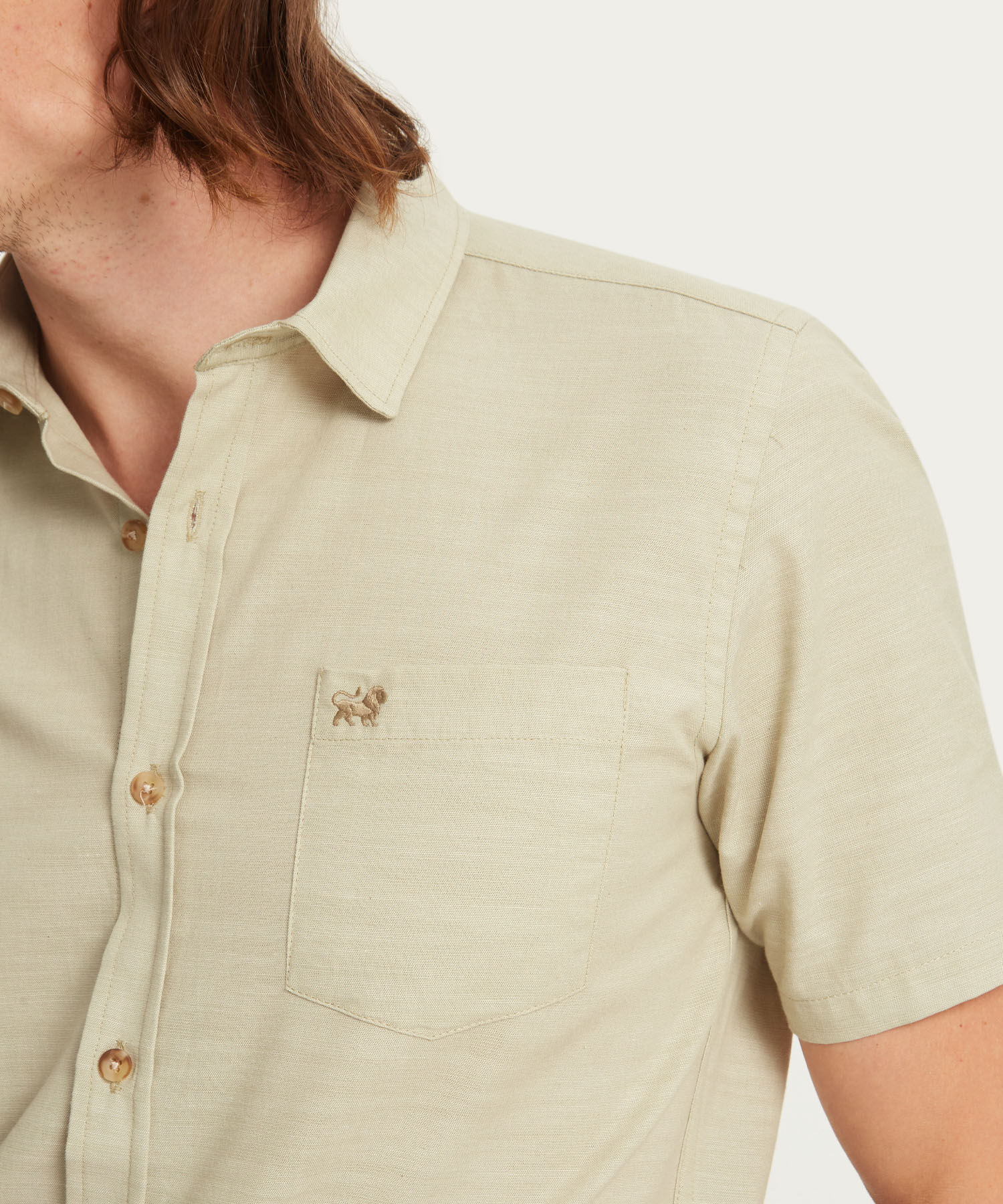Camisa Pretendida, Manga Corta