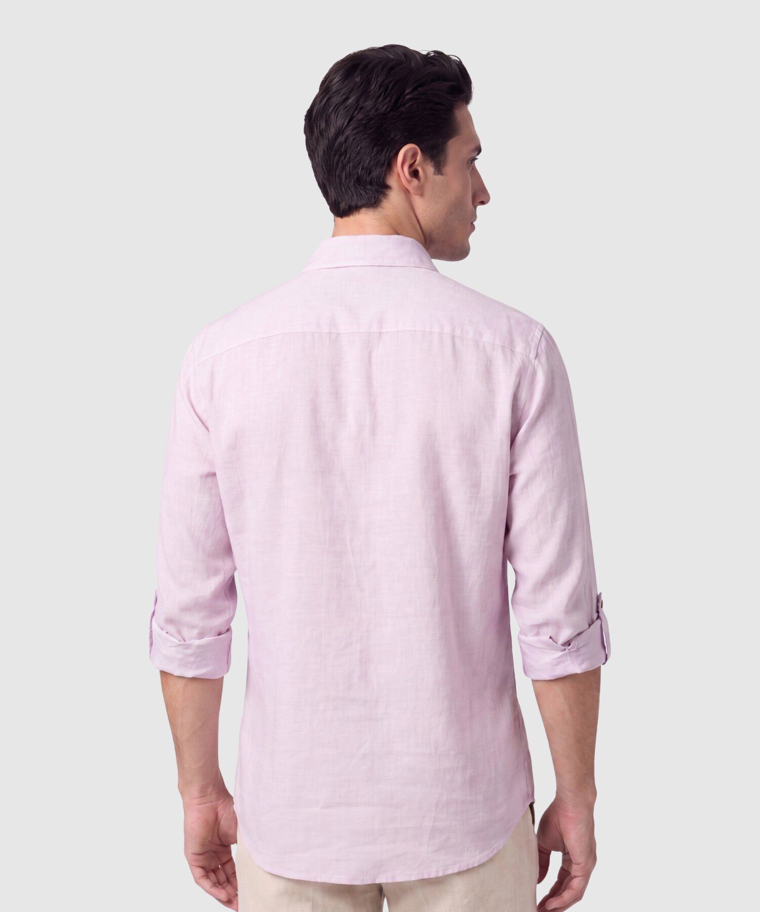Camisa Manga Larga Casual Para Hombre