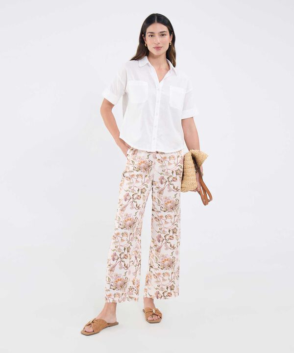 Pantalón Fluido Estampado image number null