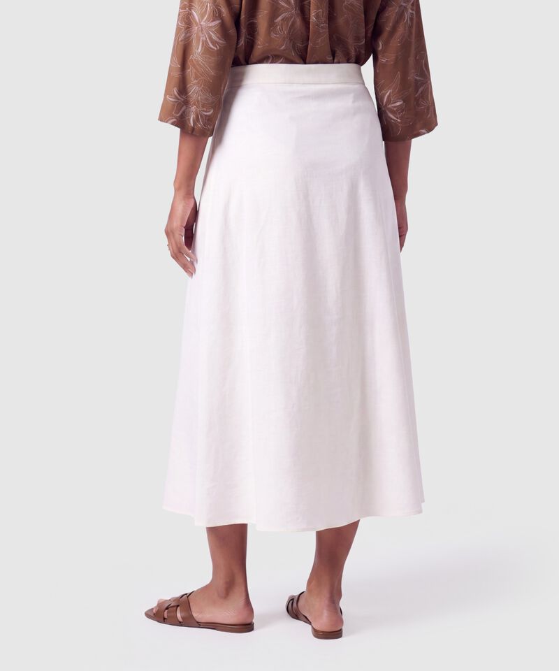 Falda Midi B&aacute;sica A-Line Mujer