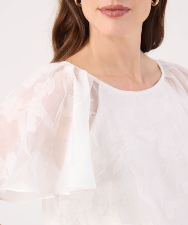 Blusa Con Textura Unicolor  image number null