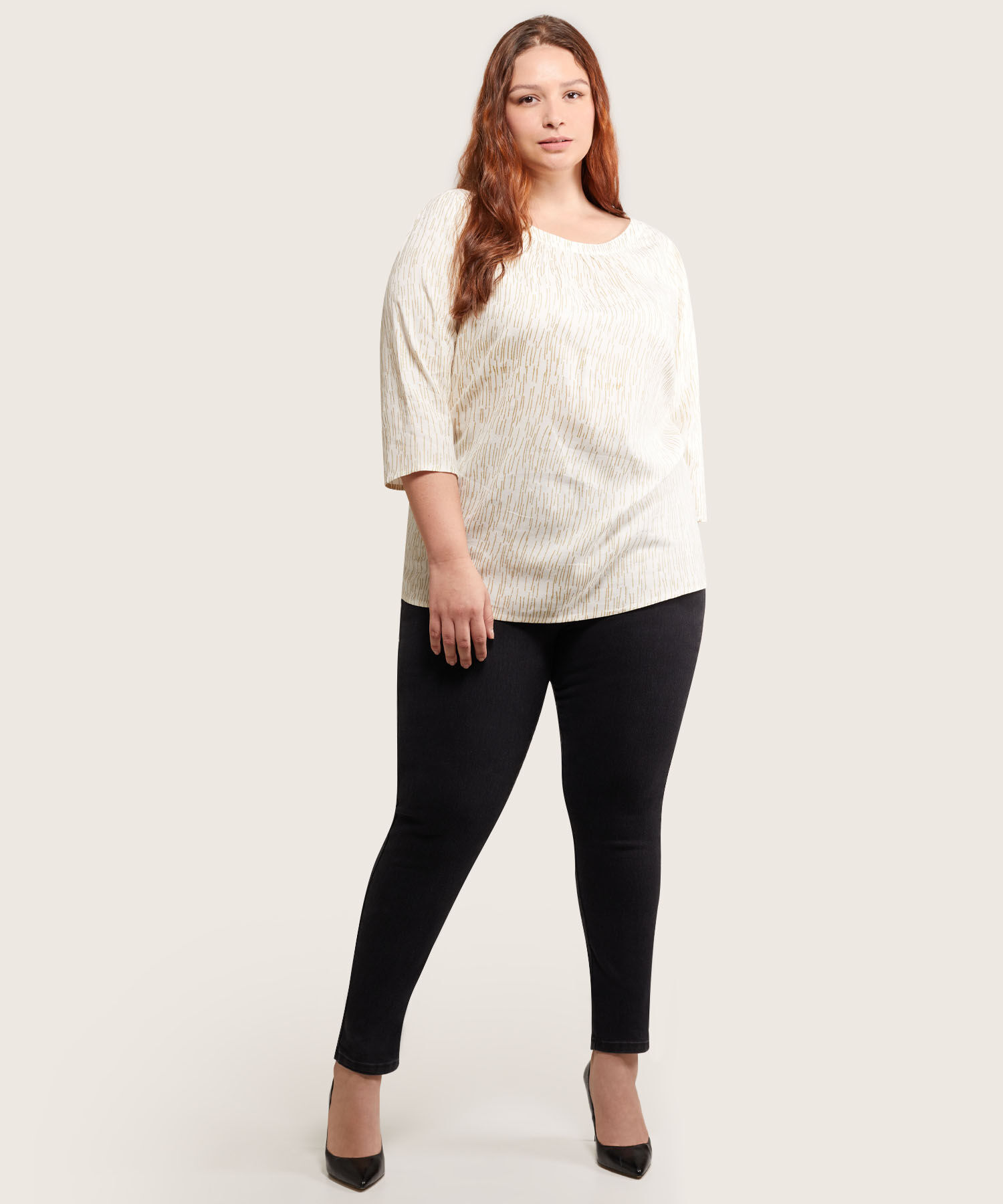 Blusa Manga 3/4   Estampada