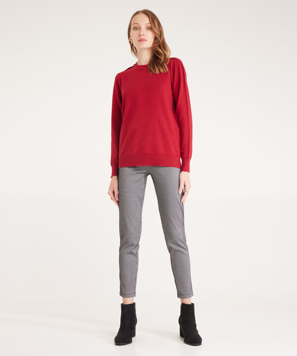 Leggings Preteñido Con Corte En Frente