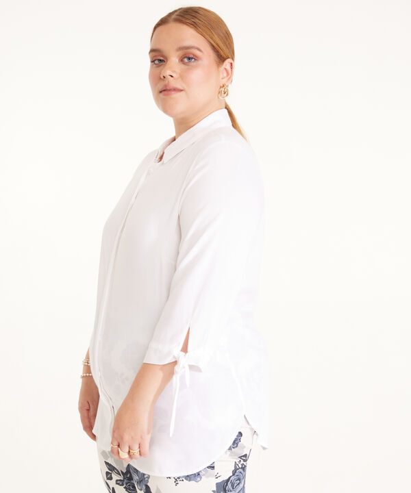Camisa Manga 3/4 Con Anudado