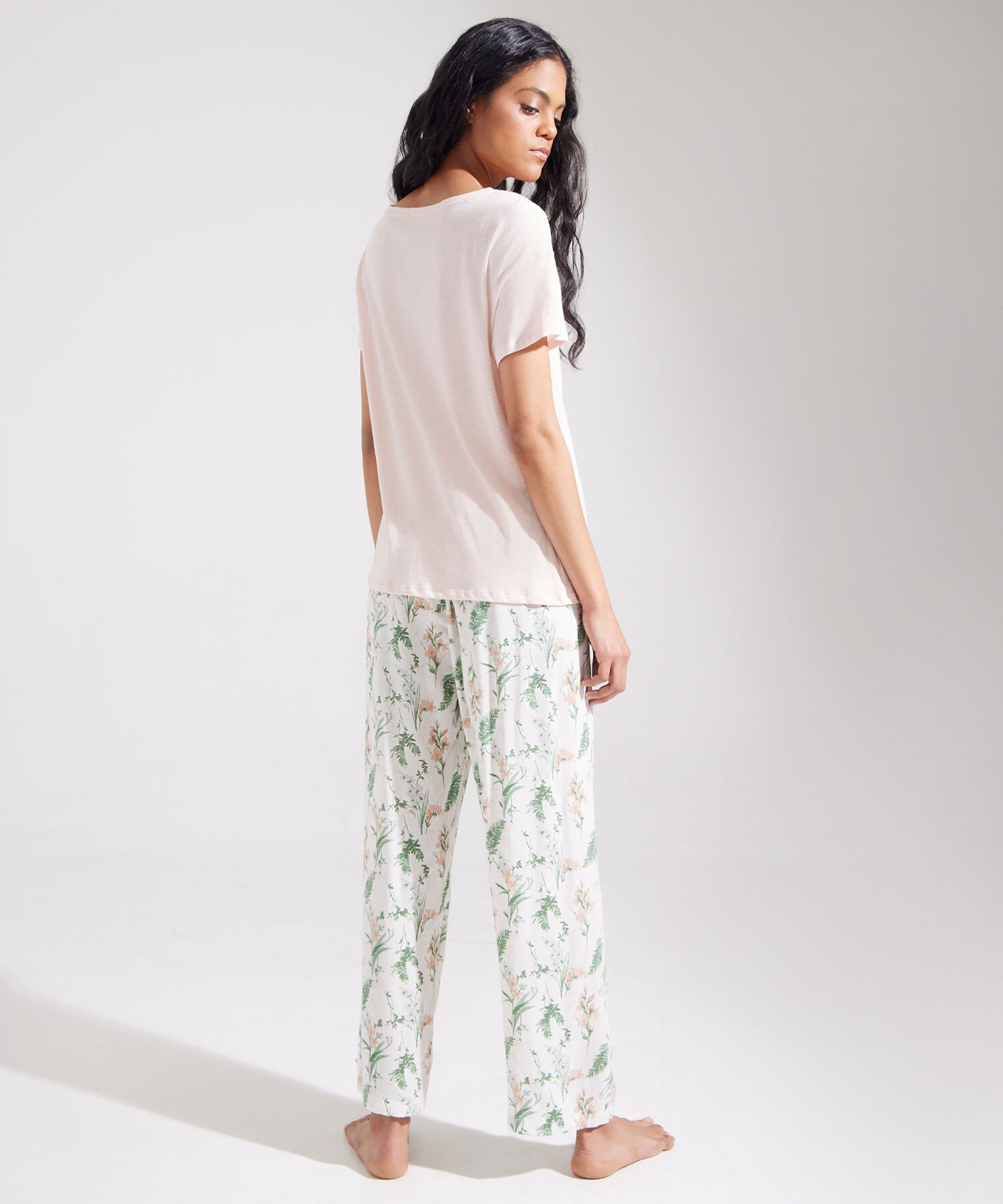 Pijama Set Camiseta Manga Corta Y Pantalon Largo Estampado Compra Online Patprimo