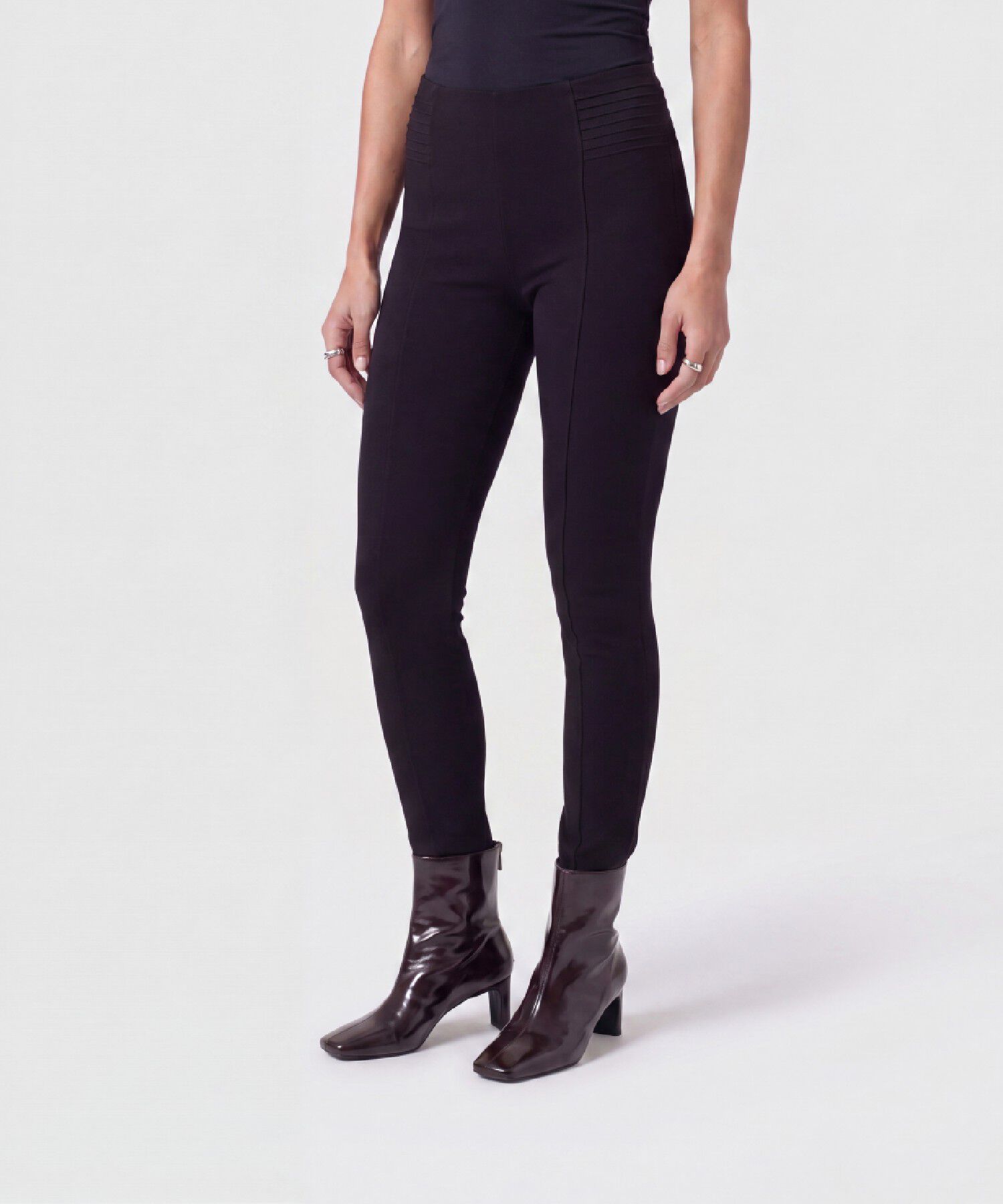 Leggins Con Alforzas Pretina Mujer