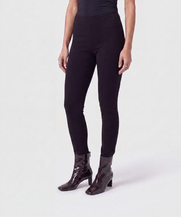Leggins Con Alforzas Pretina Mujer image number null