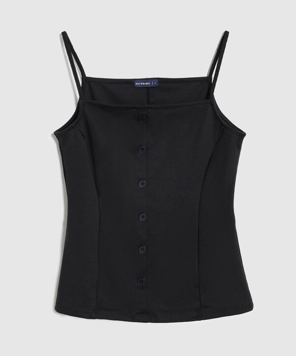 Top De Tirantes Ajustado Elegante Mujer image number null