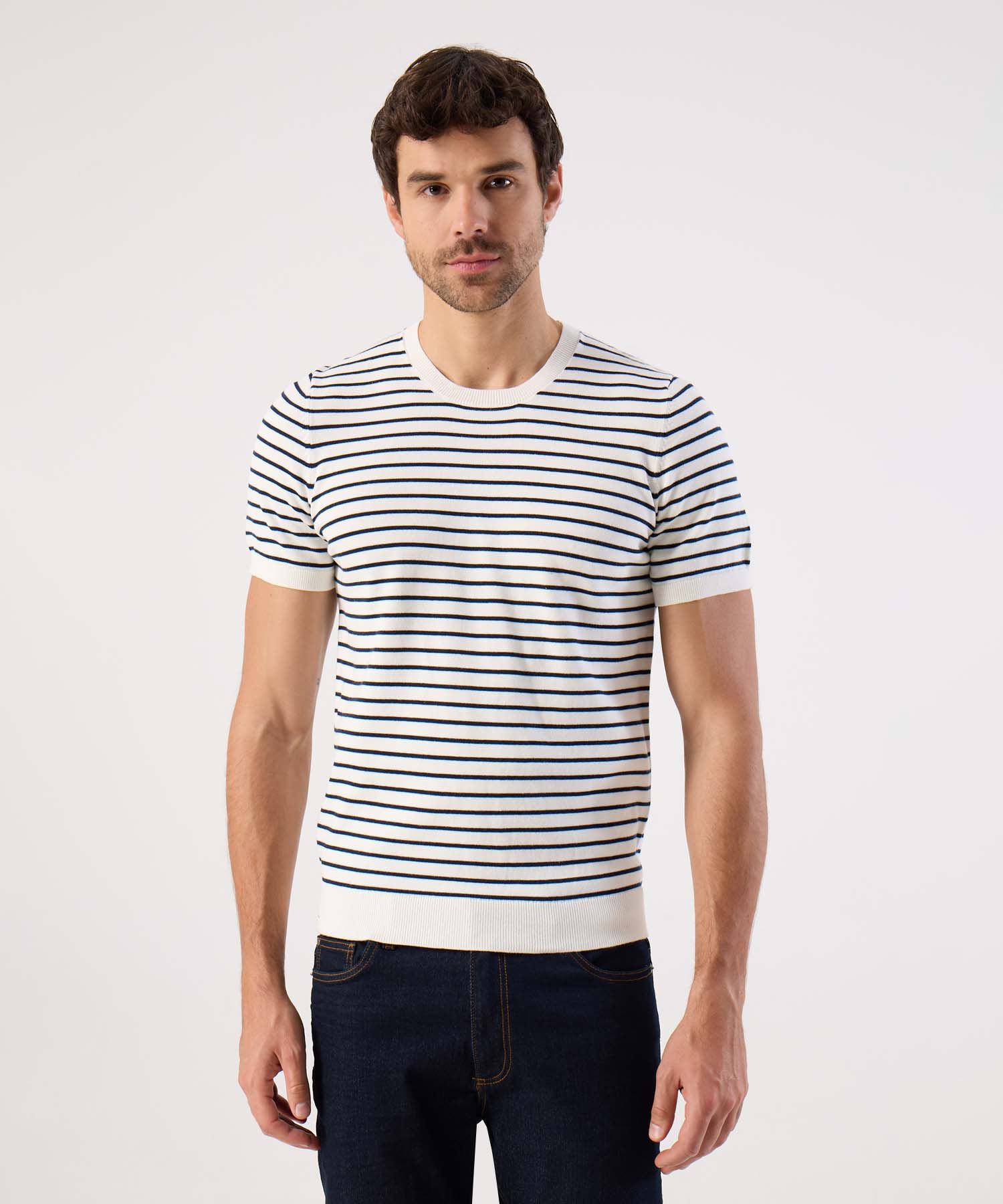 Camiseta En Tejido De Punto Para Hombre