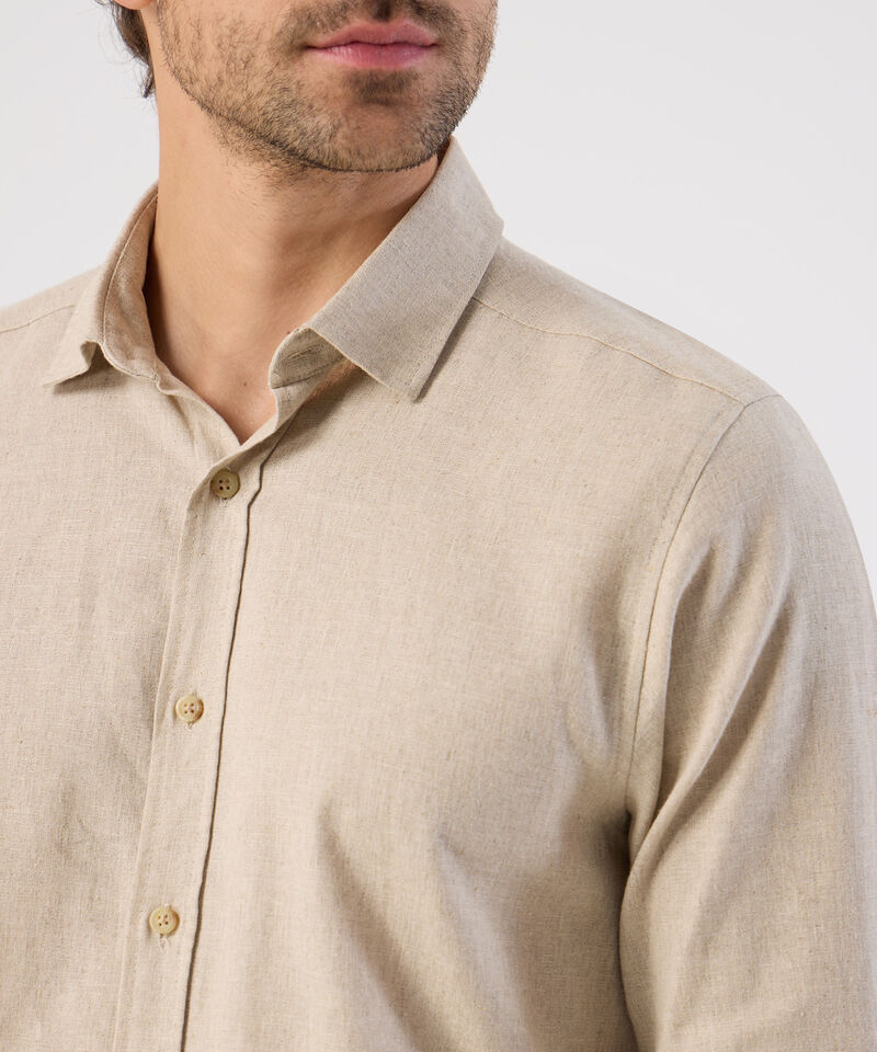 Camisa De Mangas Enrollables Para Hombre