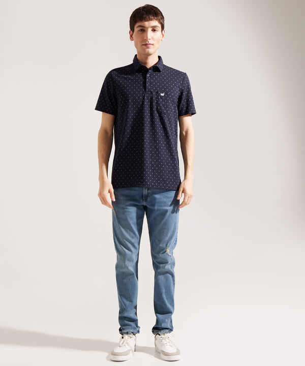 Polo con Estampado de Figuras