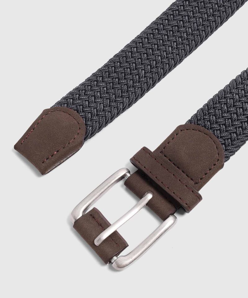 Cinturón Trenzado Elástico Diseño Compacto Para Hombre