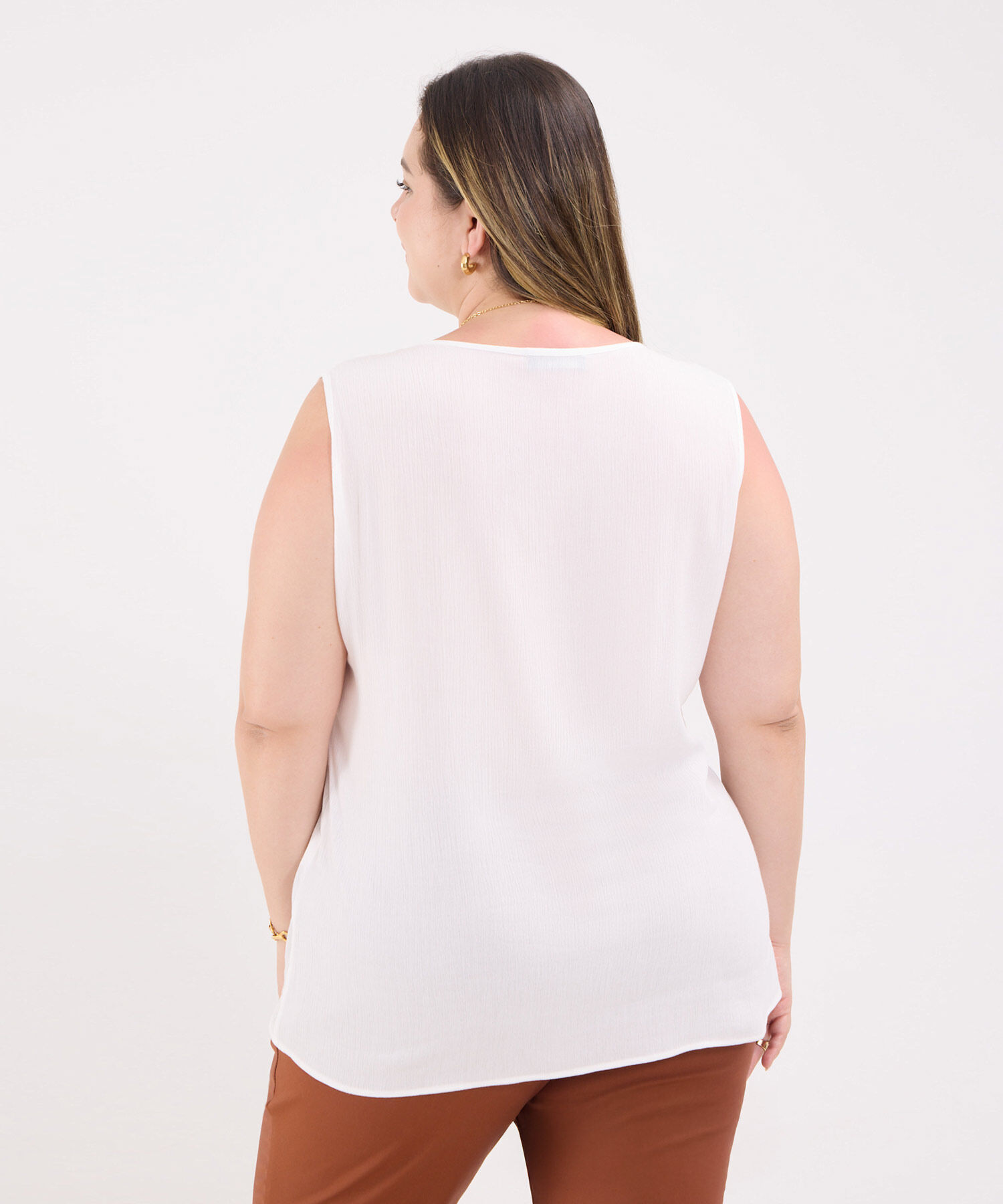 Blusa Manga Sisa Top Interno