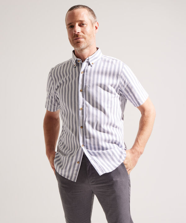 Camiseta con Estampado de Rayas