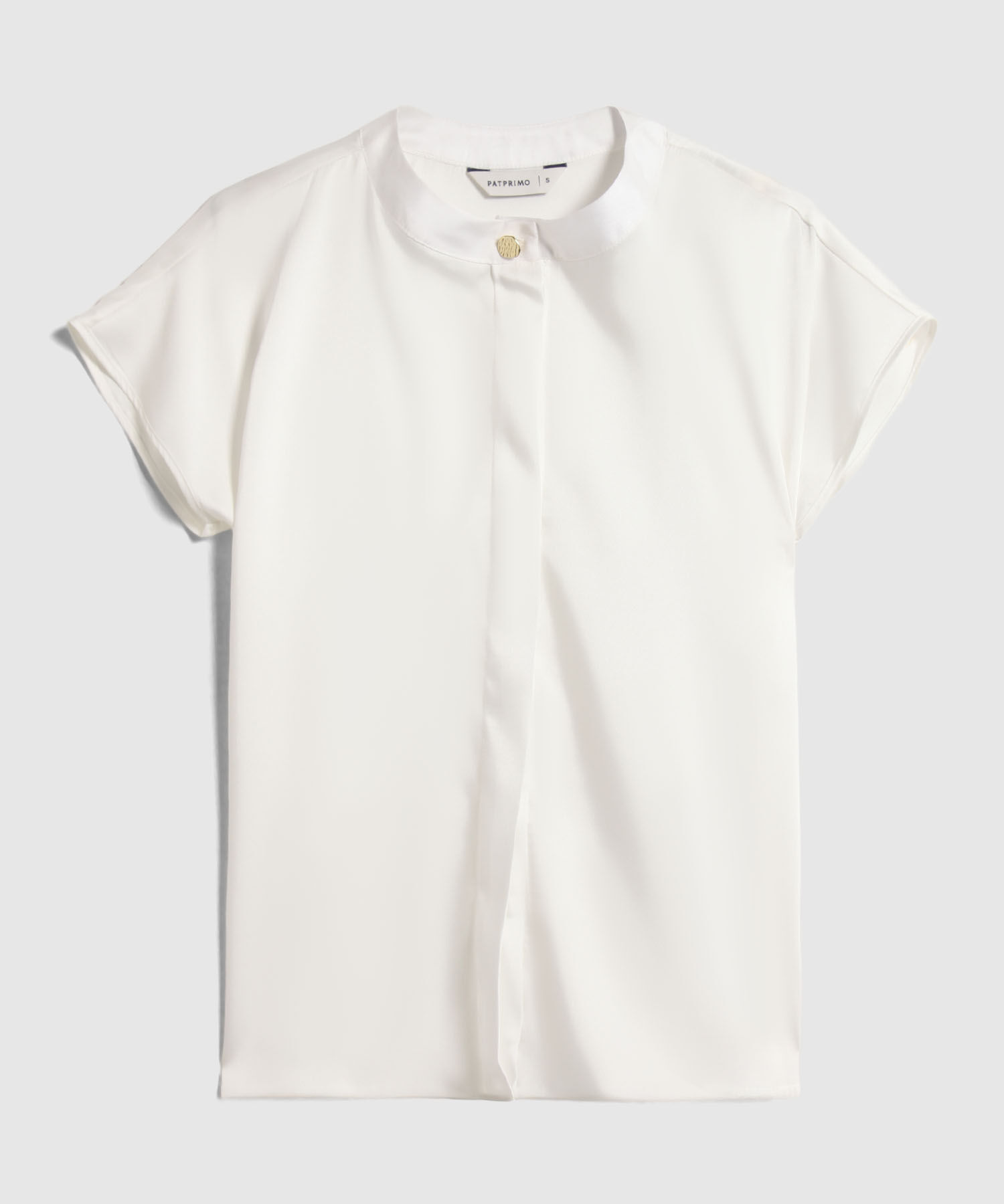 Blusa Unicolor Con Detalle 