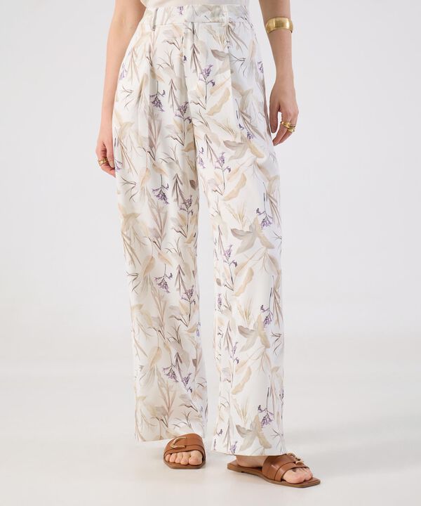 Pantal&oacute;n Palazzo Estampado Para Mujer image number null