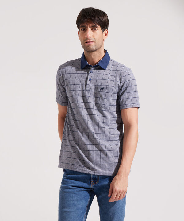 Polo Cuello Duro a Cuadros