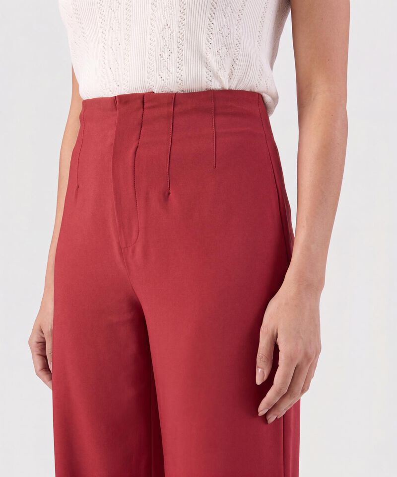 Pantal&oacute;n Palazzo De Tiro Alto Para Mujer