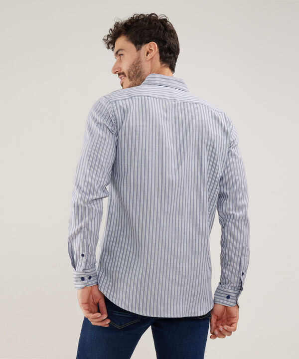 Camisa Manga Larga Preteñida , Cuello Formal Italiano