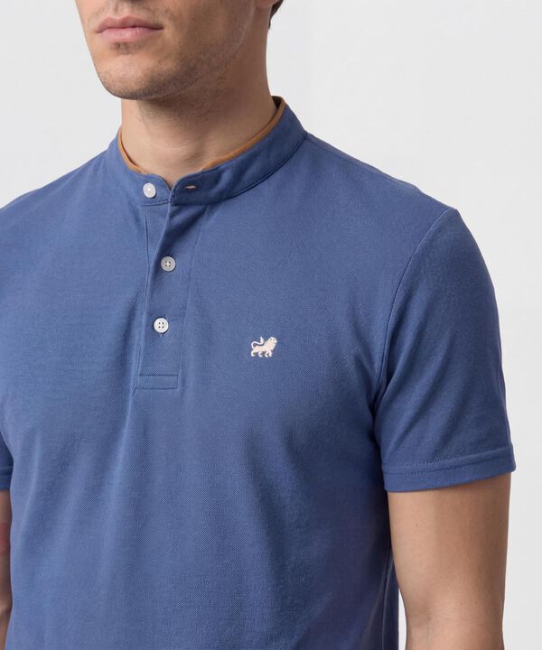 Polo Unicolor Cuello Mao 