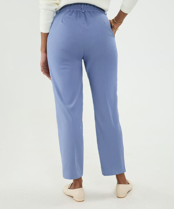 Pantalon Recto, Pretina Resortada En Posterior
