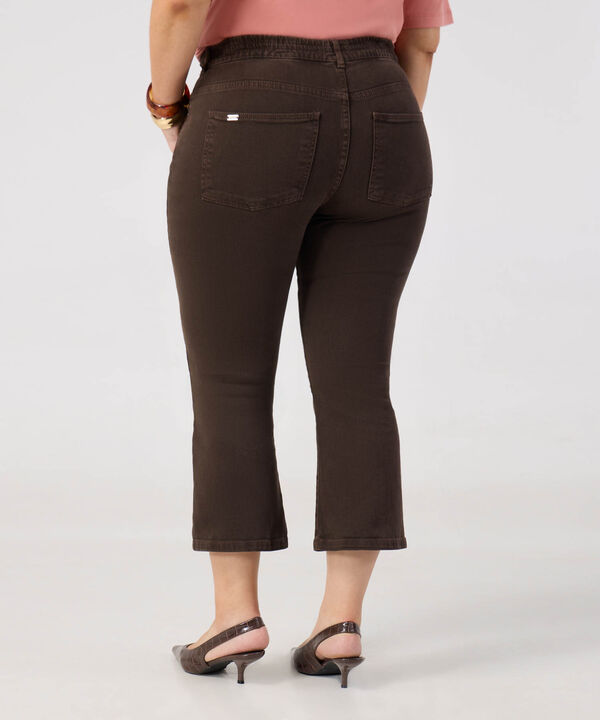 Jeans CropFlare Tiro Alto para Mujer Curvy