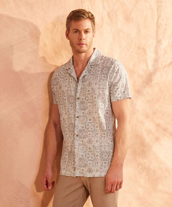 Camisa Manga Corta Estampado image number null