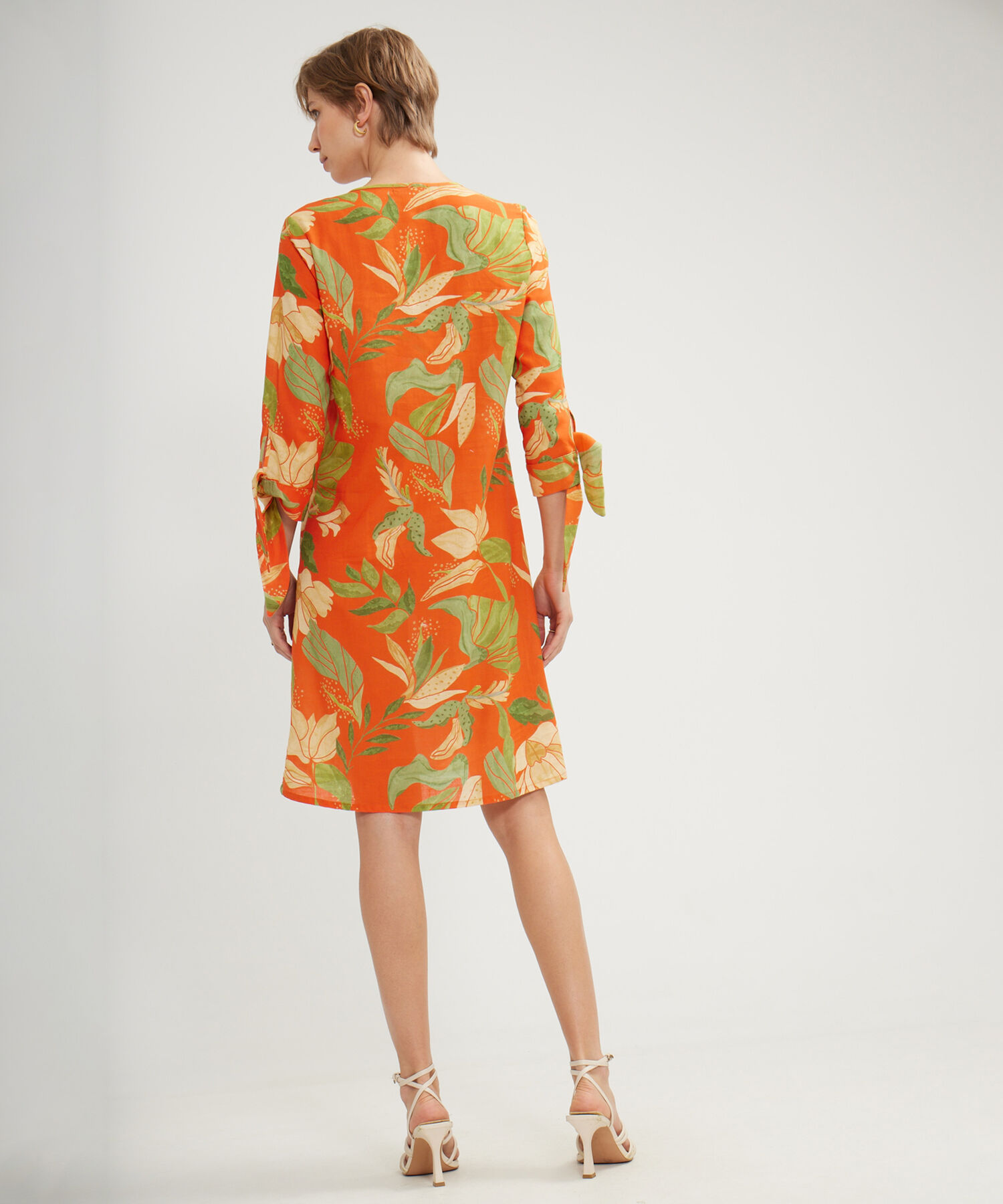 Vestido Largo Estampado Floral