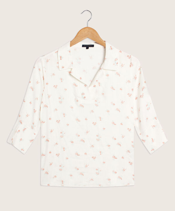 Camisa Manga 3/4 Corporativa Estampada