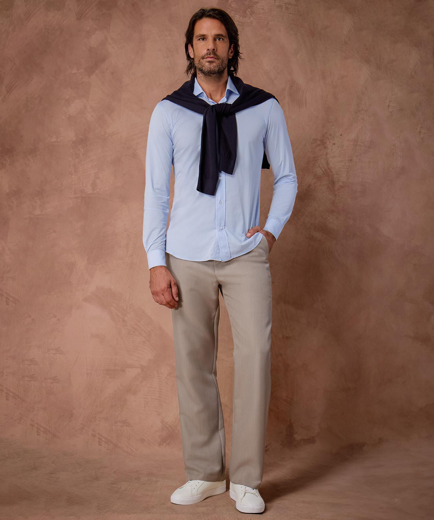 Camisa Manga Larga Unicolor 