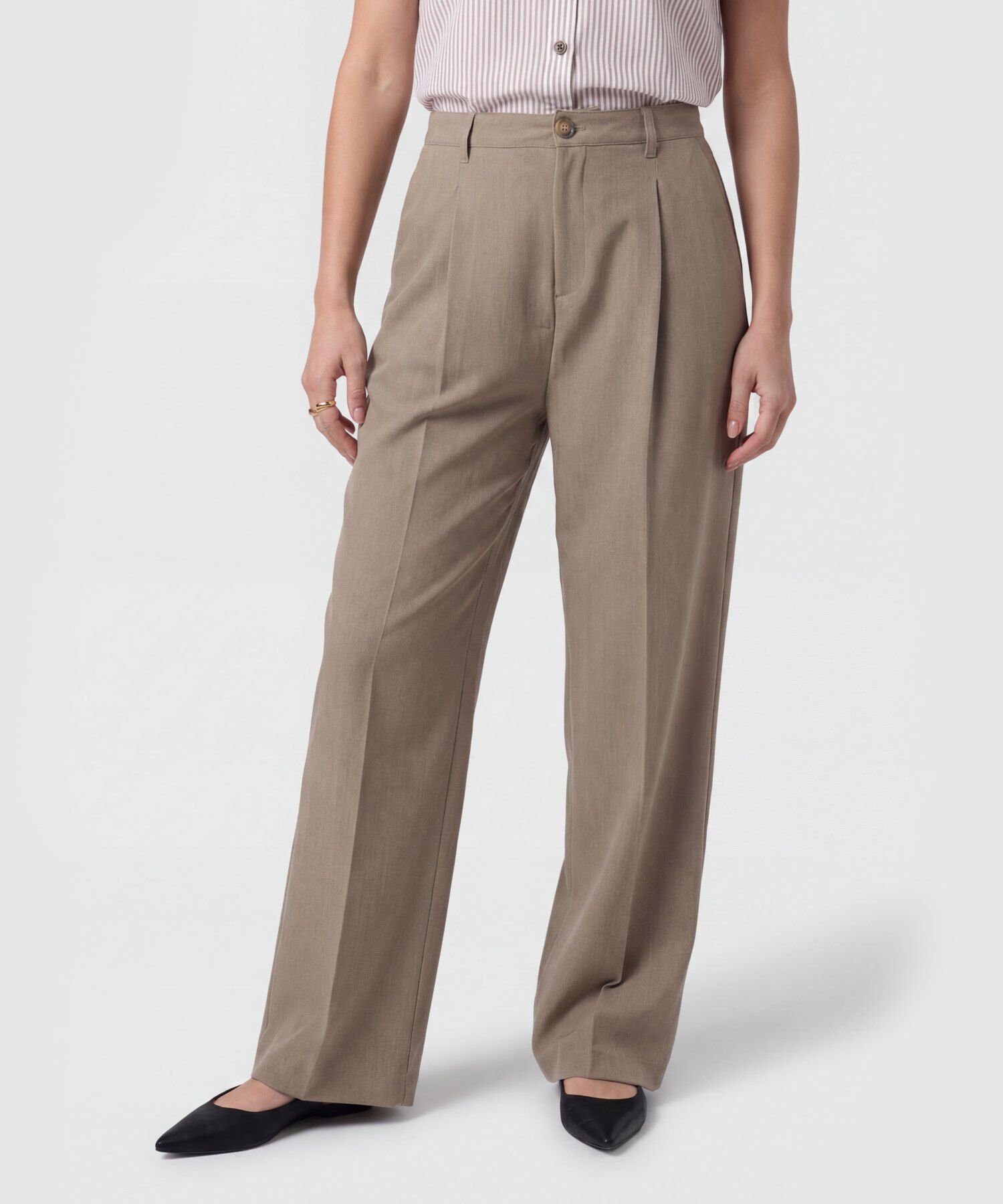 Pantal&oacute;n Sastrero con Pliegues Mujer
