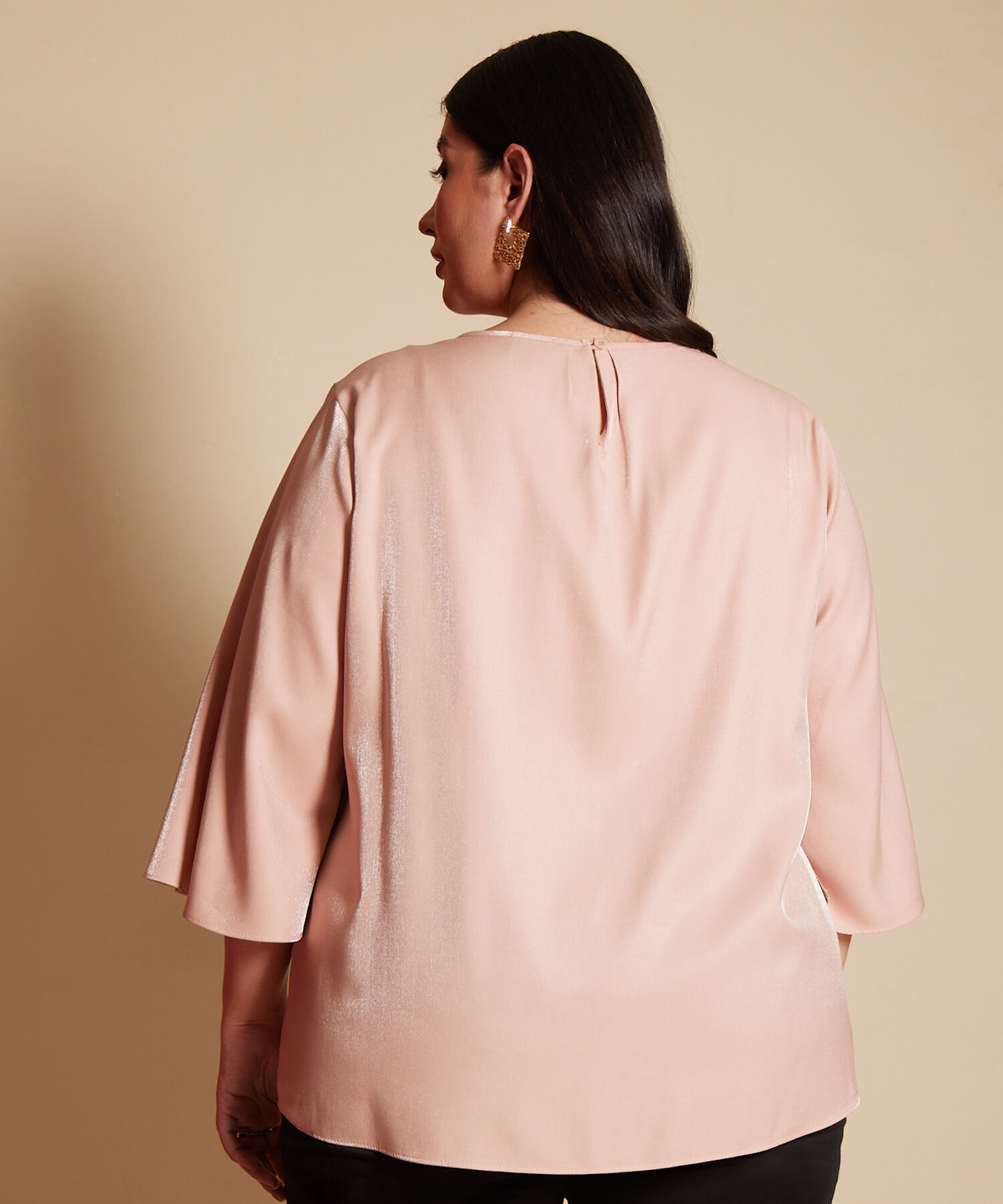 Blusa Manga 3/4  Unicolor