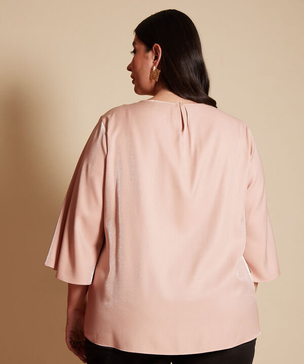 Blusa Manga 3/4  Unicolor