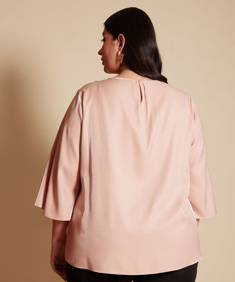 Blusa Manga 3/4  Unicolor