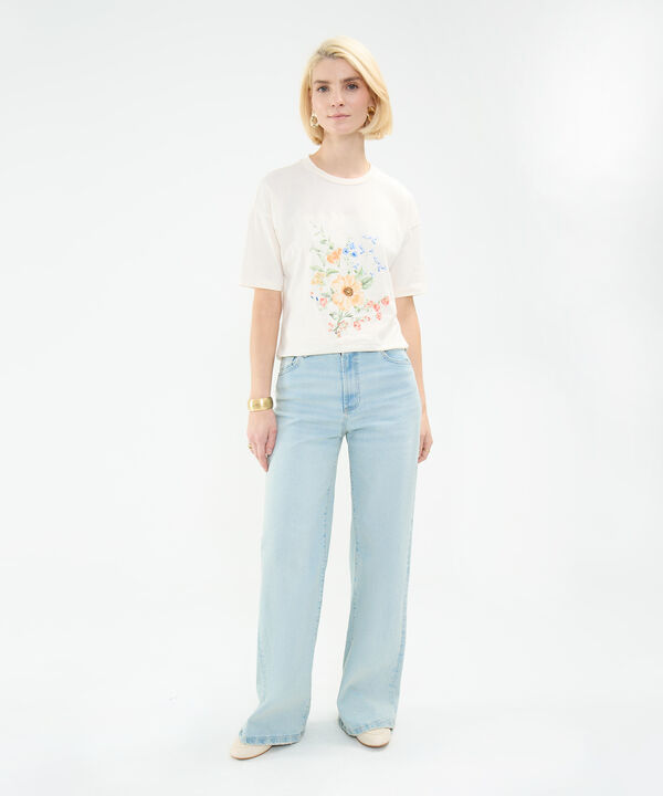 Camiseta Bordada con Estampado image number null