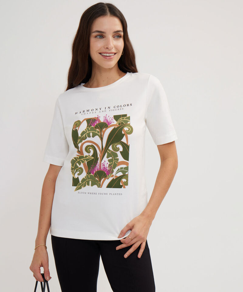 Camiseta Unicolor Con Screen Localizado