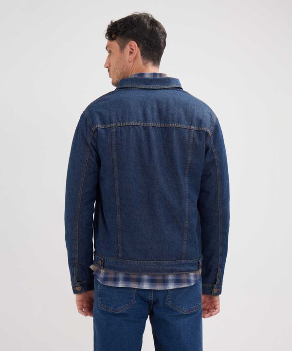 Chaqueta Trucker Con Forro Acolchado Tono Raw