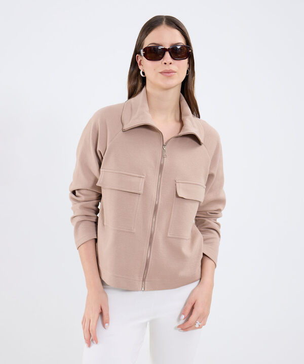 Chaqueta Casual Con Bolsillos De Parche image number null