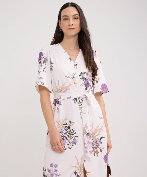 Vestido Estampado Corto image number null